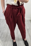 Eleganckie burgundowe spodnie Only
