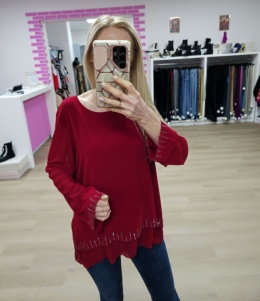 Czerwona bluzka Bellenisa rozm. 42