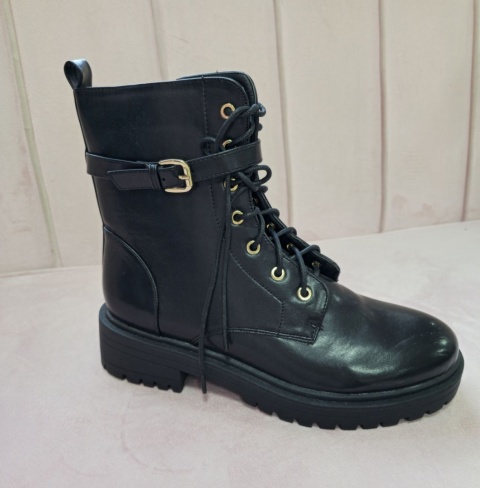 Czarne traperki Oltre rozm. 41